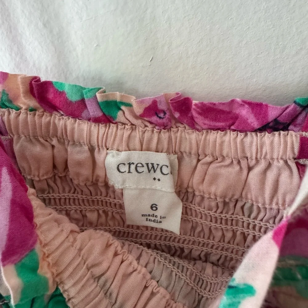 Crewcuts Pink and Green Floral Dress - Picture 2 of 2